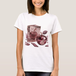 Camiseta Diseño de declaración de arte abstracto de plata c