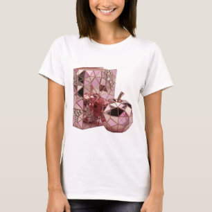 Camiseta Diseño de declaración de arte abstracto de plata f