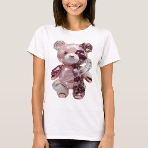 Camiseta Diseño de declaración de arte abstracto de plata v