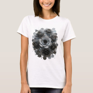 Camiseta Diseño de declaración de arte abstracto gris jugue