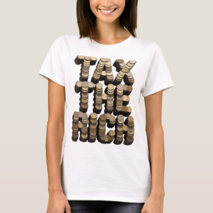 Camiseta Diseño de declaración de oro con filo TAX THE RICH