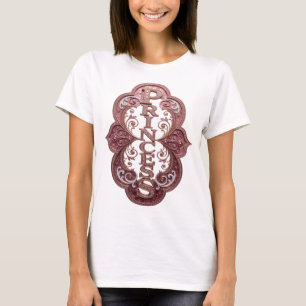 Camiseta Diseño de Declaración de Oro Juguetón PRINCESA