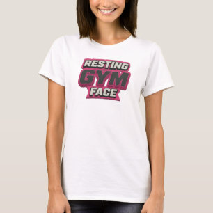 Camiseta Diseño de declaración de RESTING GYM FACE único