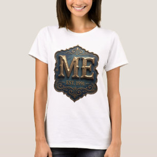Camiseta Diseño de Declaración Dynamic Gold ME EST 1991