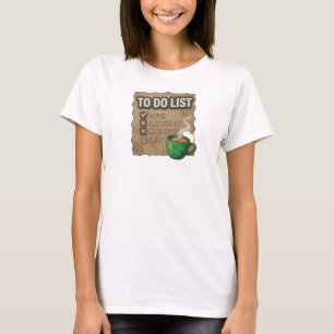 Camiseta Diseño de Declaración Retro Rosa CAFE JUEGA CON GA