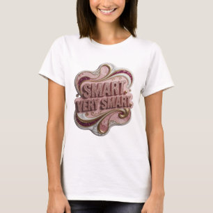Camiseta Diseño de Declaración Rosa Tendencia SMART MUY INT