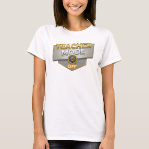 Camiseta Diseño de declaración ÚNICO ORO MODO ENSEÑANZA DES
