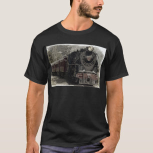 Camiseta Diseño de decoración de trenes de época