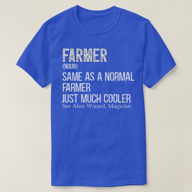 Camiseta Diseño de definición de agricultor para la agricul (Diseño del anverso)