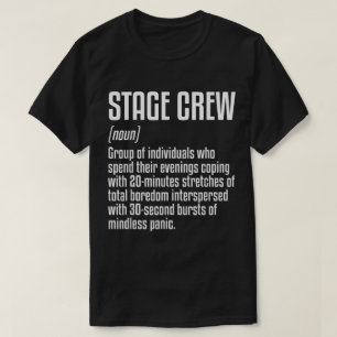 Camiseta Diseño de definición de equipo de escena divertido