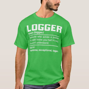 Camiseta Diseño de definición de registro Lumberman Lumberj