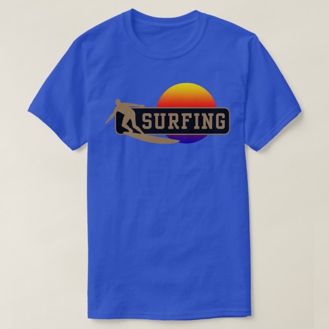 Camiseta Diseño de deportes de surf asombroso (Diseño del anverso)