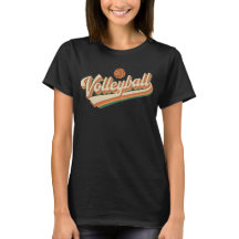 Diseño de deportes de vintage retro de voleibol