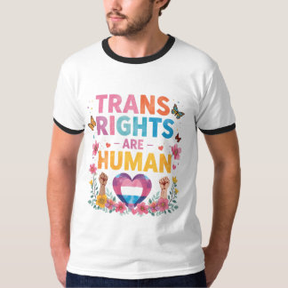 Camiseta Diseño de Derechos Trans son Derechos Humanos | LG