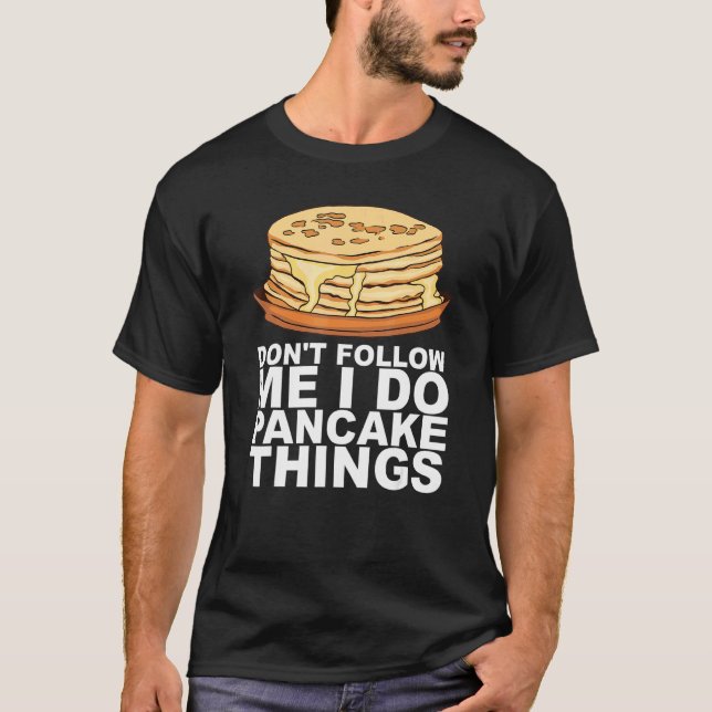 Camiseta Diseño de Desayuno de Panqueques con Jarabe de Arc (Anverso)