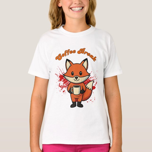 Camiseta Diseño de Descanso de Café (Anverso)