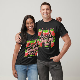 Camiseta Diseño de Despedida de Soltera del Equipo de Bebid