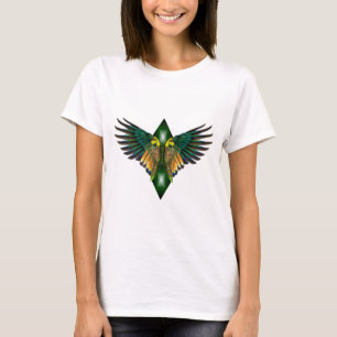 Camiseta Diseño de diamantes de las Alas de la Libertad Ver