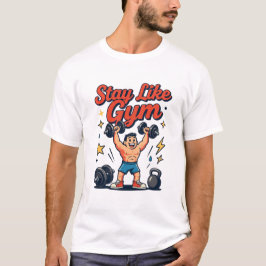 Camiseta Diseño de dibujos animados de entrenamiento en el