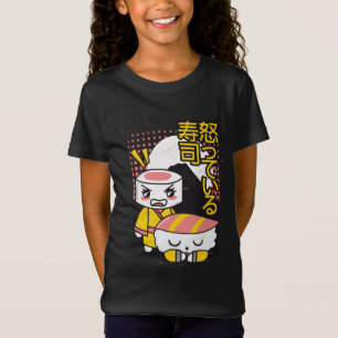 Camiseta Diseño de dibujos animados de luchadores de karate