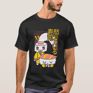 Camiseta Diseño de dibujos animados de luchadores de karate