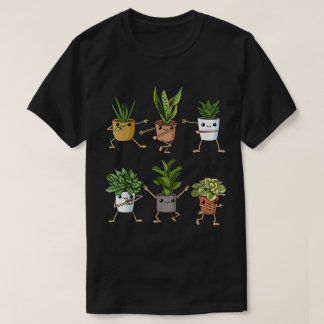 Camiseta Diseño de dibujos animados de plantas domésticas b