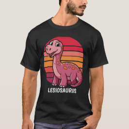 Camiseta Diseño de dinosaurio retro Lesiosauro