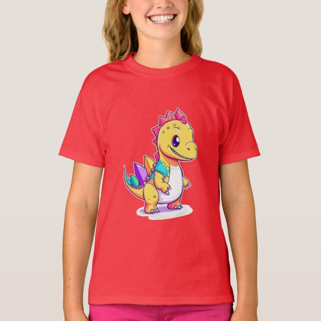 Camiseta Diseño de dinosaurios para bebés pequeños (Anverso)