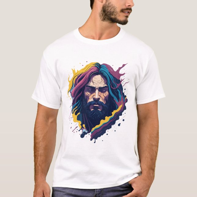 Camiseta Diseño de Dios Jesucristo (Anverso)