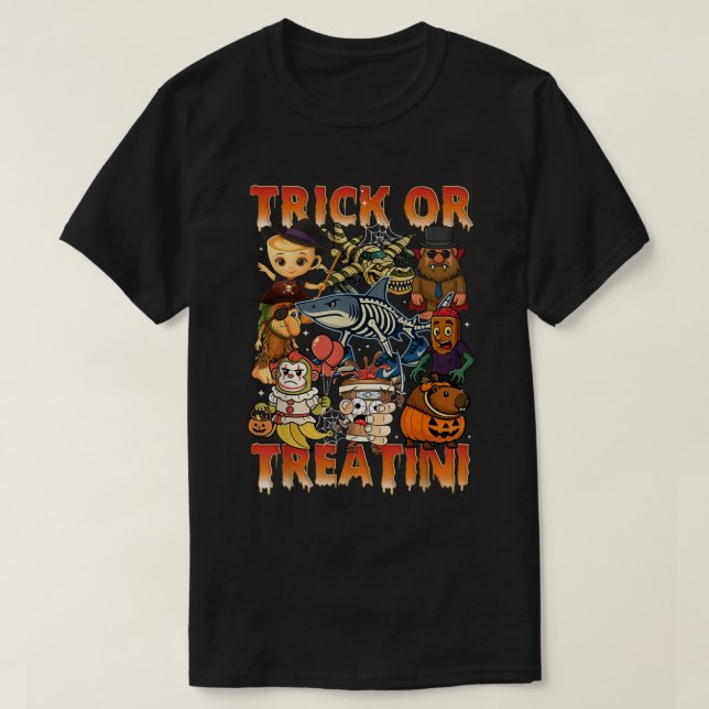 Camiseta Diseño de disfraces de Halloween para lentejuelos  (Diseño del anverso)