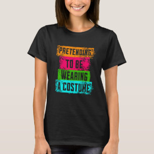 Camiseta Diseño de disfraz perezoso para divertidas vibras