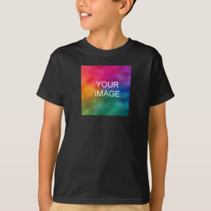 Camiseta Diseño de doble cara Añadir imagen Niños de planti