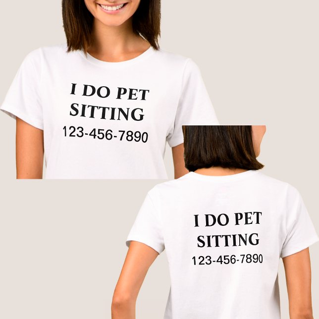 Camiseta Diseño de doble cara de TShirts para Mascota simpl (Subido por el creador)
