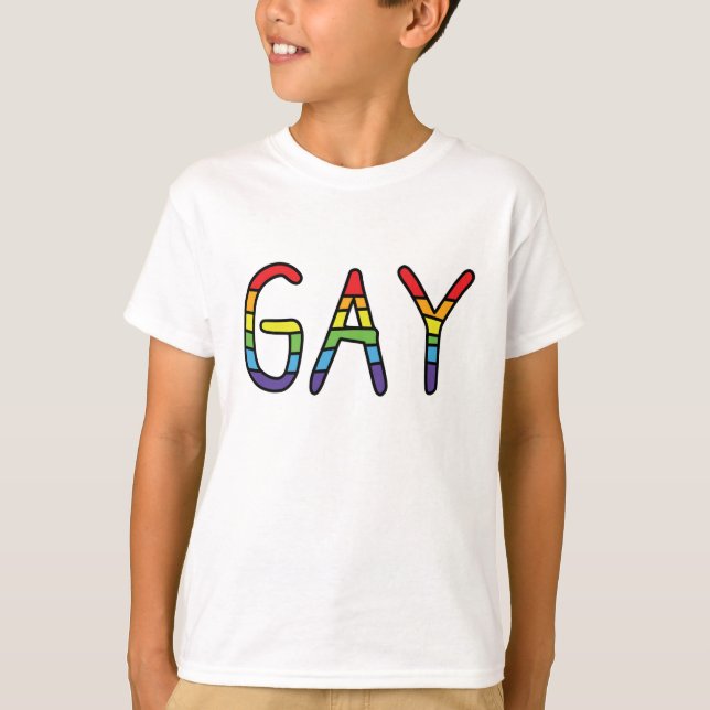 Camiseta Diseño de Doodle Gay (Anverso)