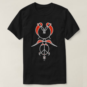 Camiseta Diseño de dos pájaros de besos