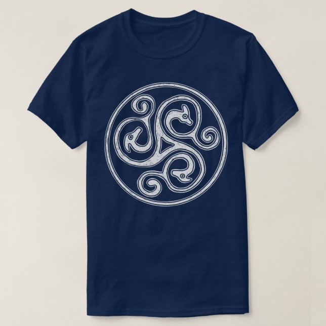 Camiseta Diseño de dragón de espiral celta (Diseño del anverso)