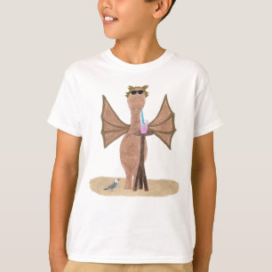 Camiseta Diseño de dragón lindo de verano en la playa para