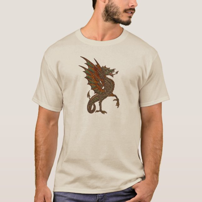 Camiseta Diseño de dragón medieval (Anverso)