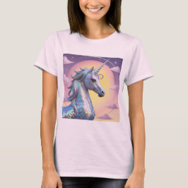 Camiseta Diseño de Dragones y Unicornios - Arte creativo fa