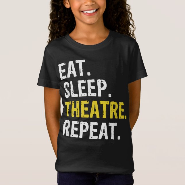 Camiseta diseño de drama de repetición de sueño ator (Anverso)