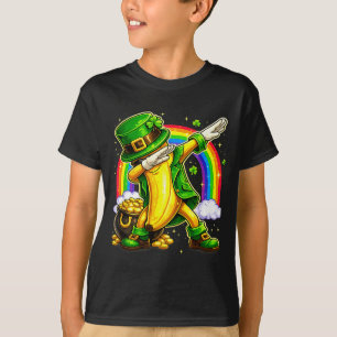 Camiseta diseño de duende plátano haciendo dabbing día de S