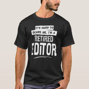 Camiseta Diseño de editor retirado para hombres y mujeres