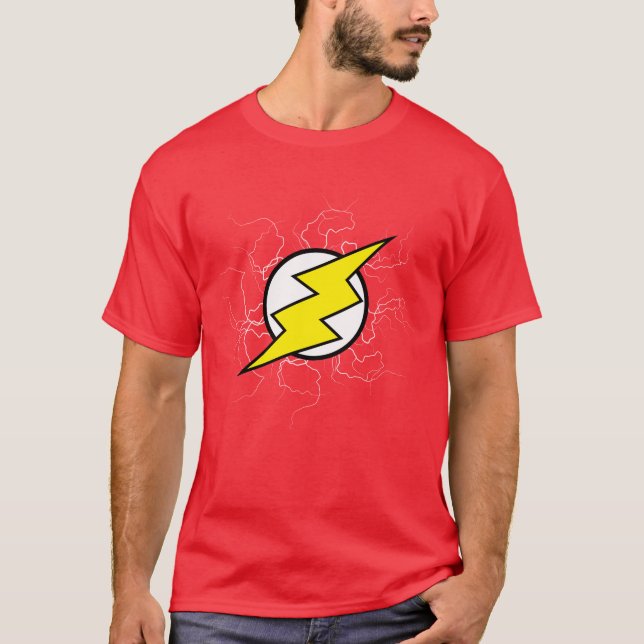 Camiseta Diseño de efecto luz de bola eléctrica (Anverso)