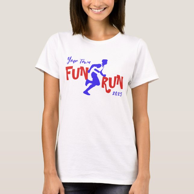 Camiseta Diseño de ejecución divertida (Anverso)