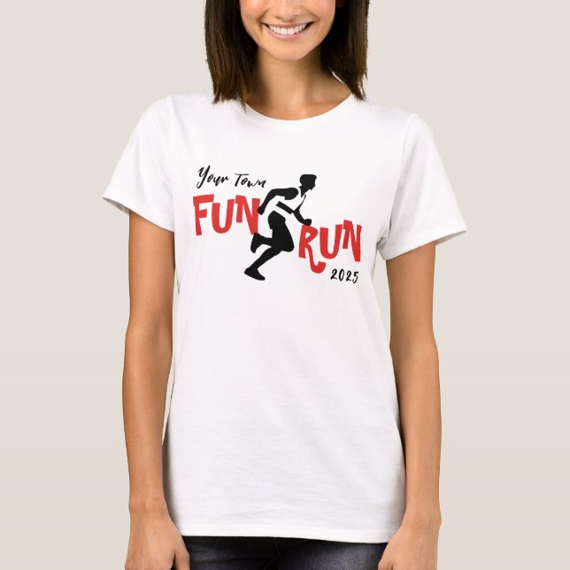 Camiseta Diseño de ejecución divertida (Anverso)