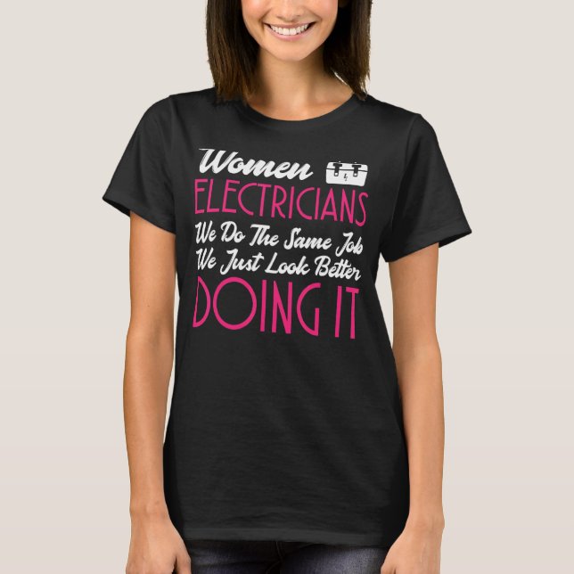 Camiseta Diseño de Electricistas Impresionantes (Anverso)