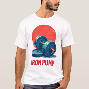 Camiseta Diseño de elevación de pesas vintage - Arte de la 