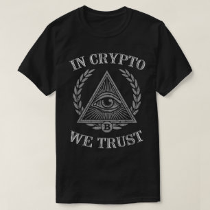 Camiseta Diseño de Emblema 'En Crypto Confiamos'