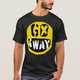 Camiseta Diseño de Emoji antisocial Go Away Funny Un Happy 
