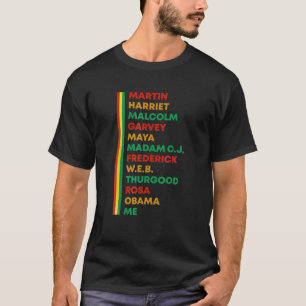 Camiseta Diseño De Empoderamiento De Mes De Historia Negra 